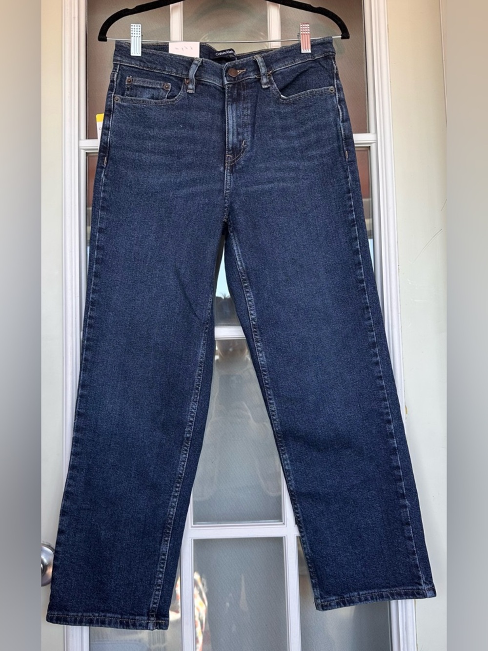 Calvin Klein Jeans Dark Blue Straight-Leg Women's Jeans - size 6